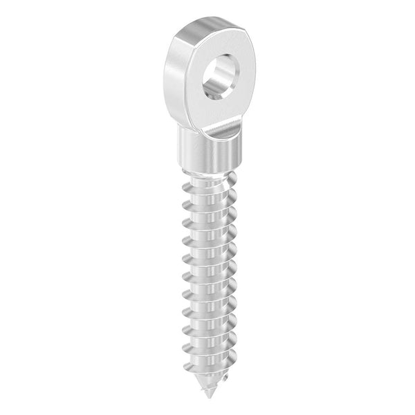 Augenschraube mit Holzgewinde, mit M8 Gewinde, für ø 8mm Seil