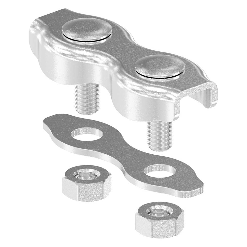 Duplexklemmen, für ø 3mm Seil