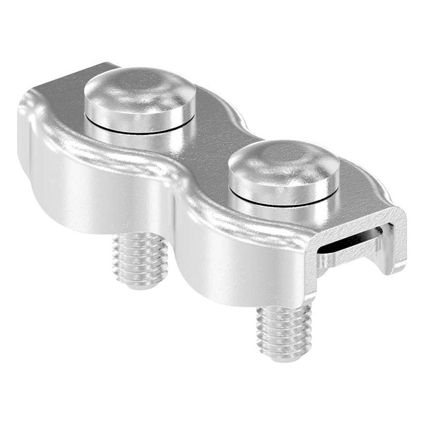 Duplexklemmen, für ø 4mm Seil