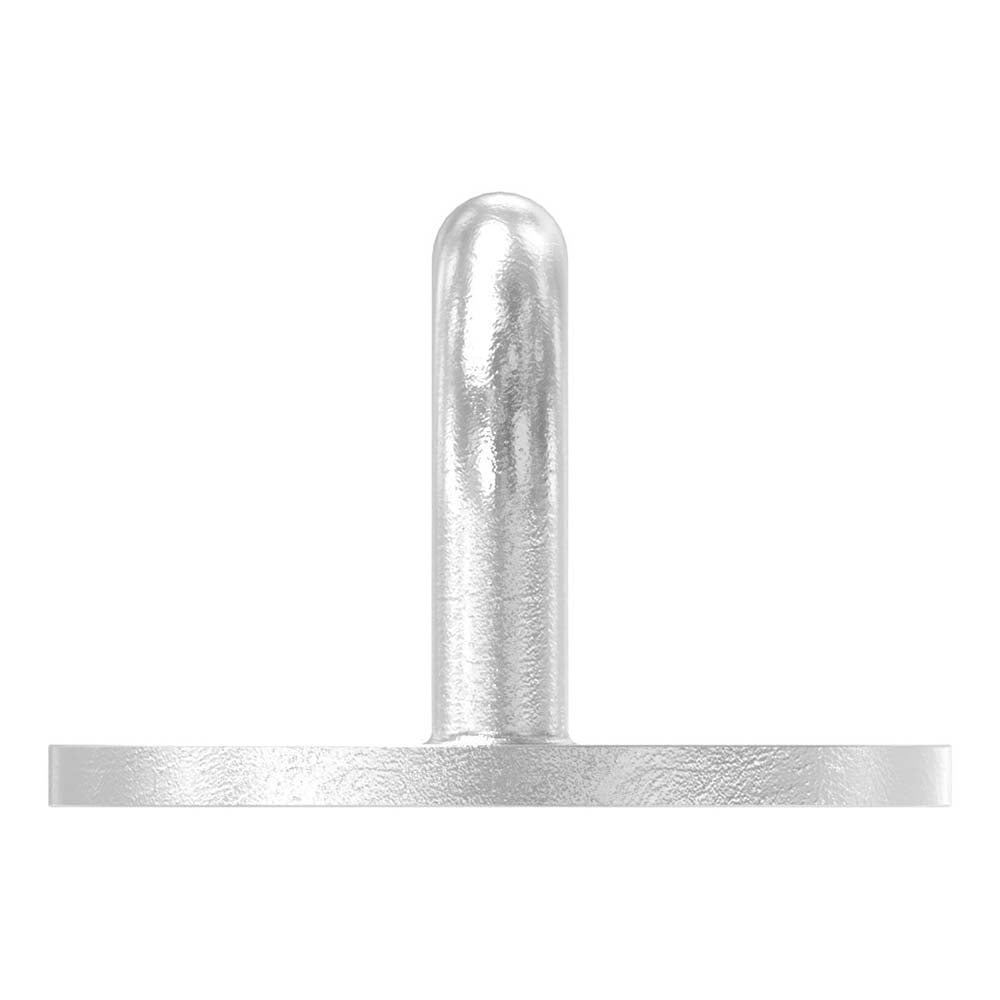 Befestigungsöse mit runder Platte, Rundeisen 5mm, mit 2 Bohrungen