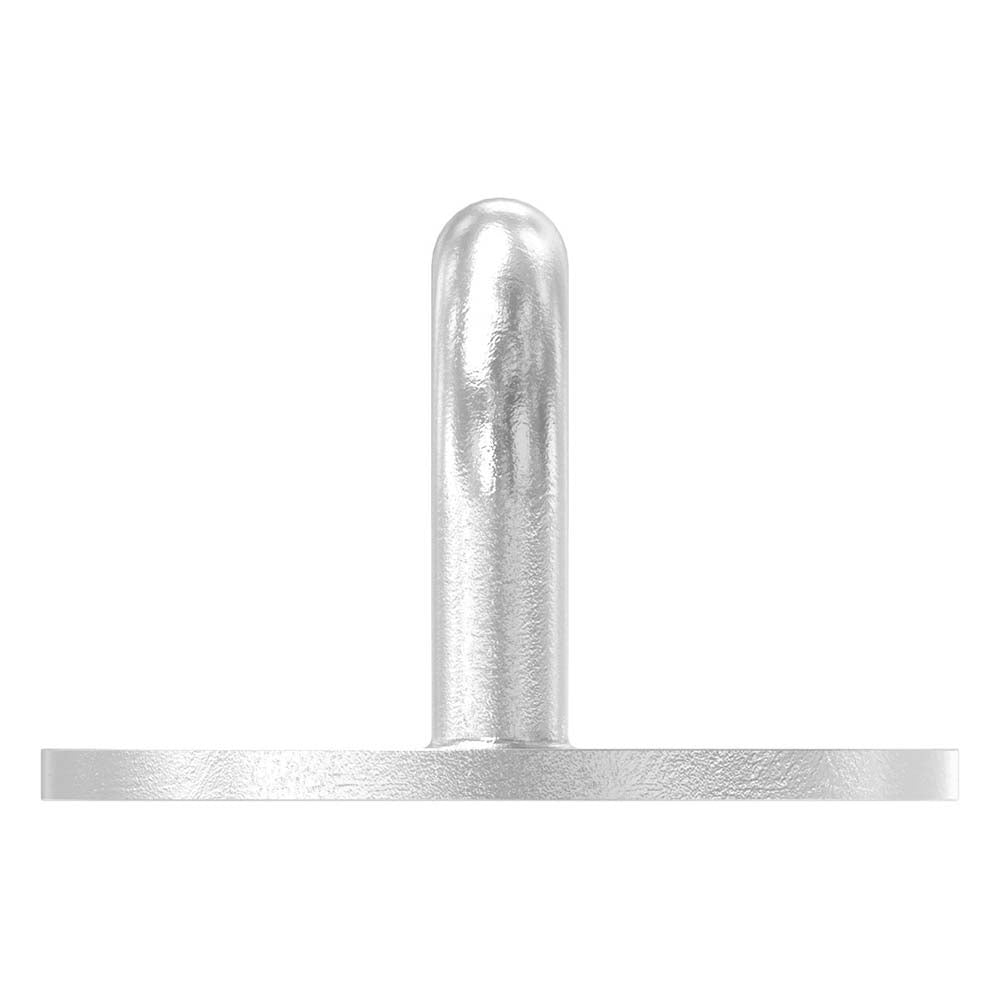 Befestigungsöse mit runder Platte, Rundeisen 6mm, mit 2 Bohrungen