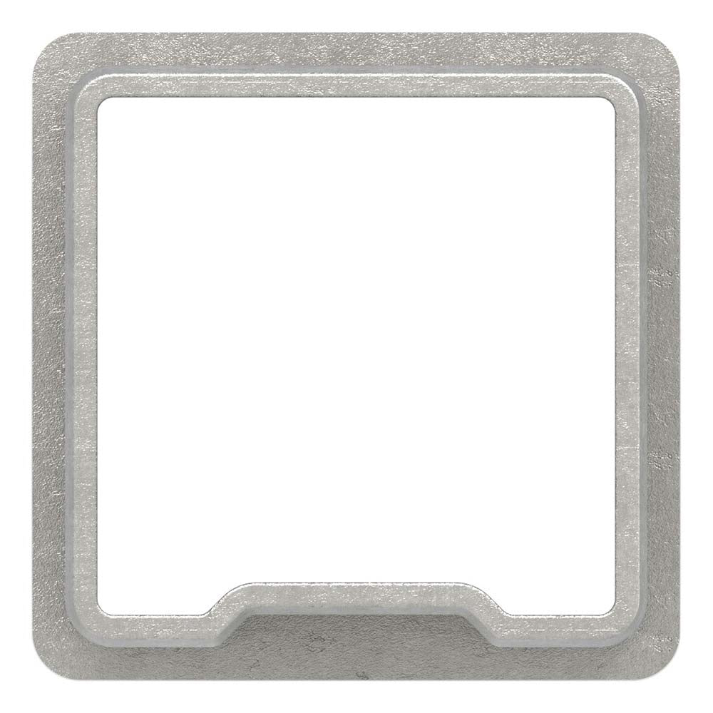V2A Verbinder zum Stecken, für Rohr 40 x 40 x 2,0mm