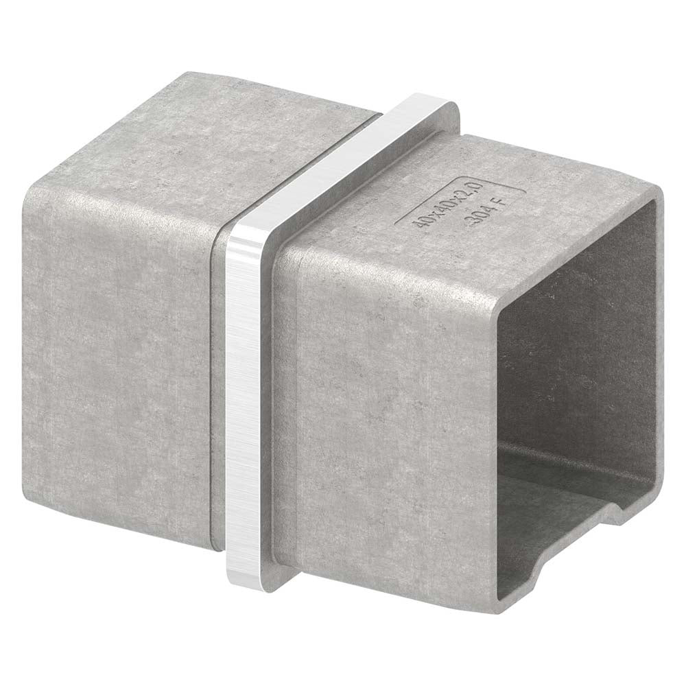 Verbinder zum Stecken, für Rohr 40 x 40 x 2,0mm