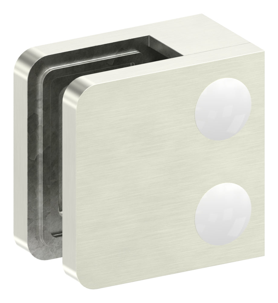 Glasklemme Modell 11, flacher Anschluss, für Glasstärke 1,5 - 10,76mm
