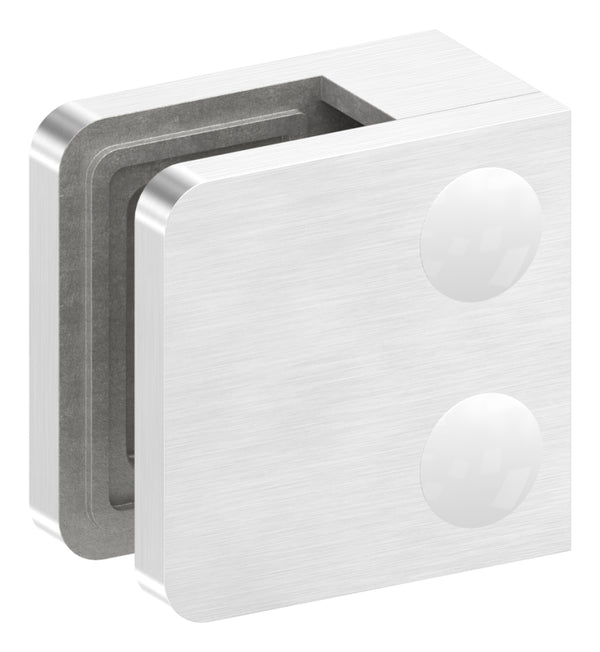 Glasklemme Modell 11, flacher Anschluss, für Glasstärke 1,5 - 10,76mm