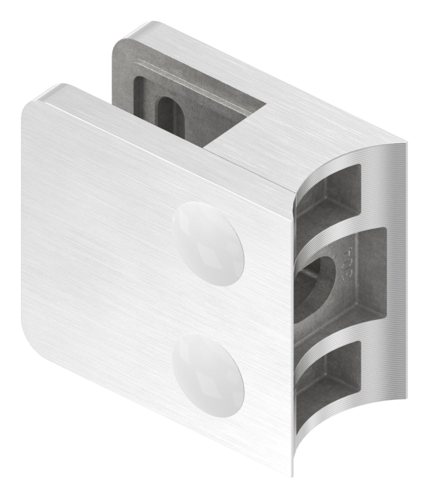 Glasklemme Modell 11, Anschluss für ø 33,7mm Rohr, für Glasstärke 1,5 - 10,76mm