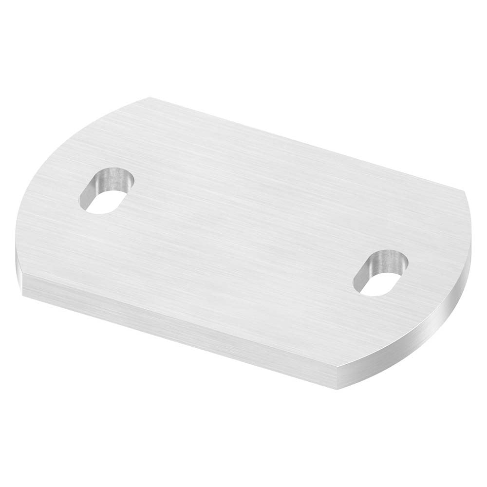 Ankerplatte 120 x 80mm, Stärke 8mm, mit zwei 20 x 11mm Langlöchern, einseitig geschliffen