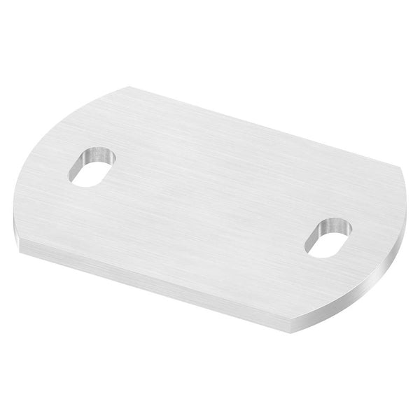 Ankerplatte 120 x 80mm, Stärke 6mm, mit zwei 20 x 11mm Langlöchern, einseitig geschliffen