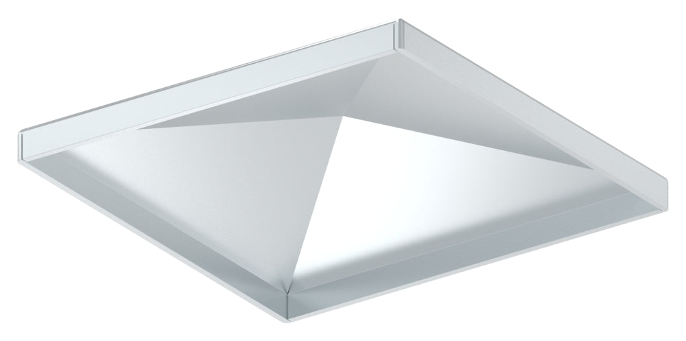Pyramidenkappe für Quadratrohr 100 x 100mm, Stahl galvanisch verzinkt