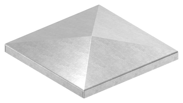 Pyramidenkappe für Quadratrohr 100 x 100mm, Stahl roh