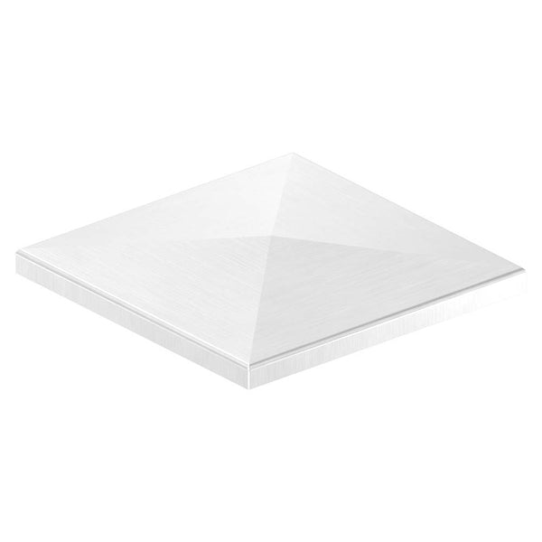 Pyramidenkappe 140x140mm, geschliffen, Ecken verschweißt und geschliffen