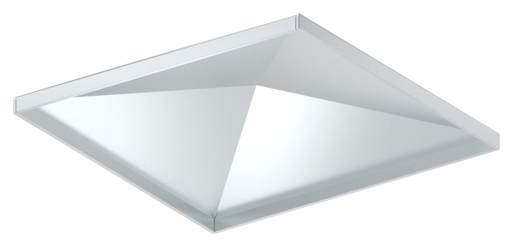 Pyramidenkappe für Quadratrohr 150 x 150mm, Stahl galvanisch verzinkt