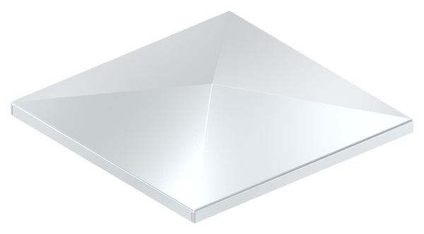 Pyramidenkappe für Quadratrohr 150 x 150mm, Stahl galvanisch verzinkt