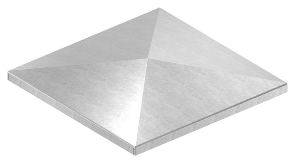 Pyramidenkappe für Quadratrohr 150 x 150mm, Stahl roh