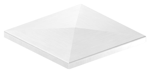 Pyramidenkappe 150x150mm, geschliffen, Ecken verschweißt und geschliffen
