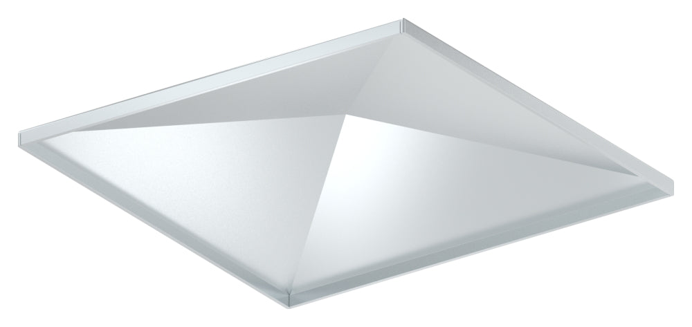 Pyramidenkappe für Quadratrohr 200 x 200mm, Stahl galvanisch verzinkt