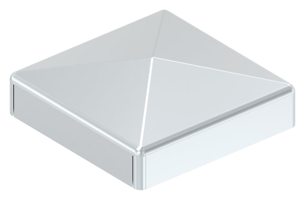 Pyramidenkappe für Quadratrohr 30 x 30mm, Stahl galvanisch verzinkt