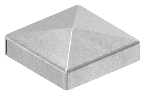 Pyramidenkappe für Quadratrohr 30 x 30mm, Stahl roh