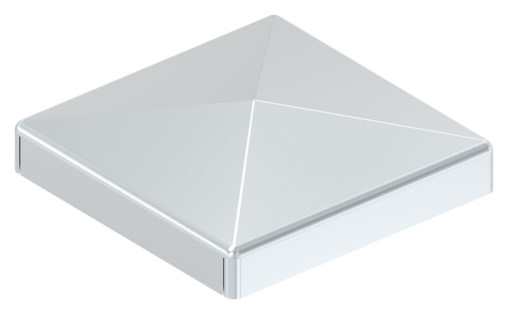 Pyramidenkappe für Quadratrohr 40 x 40mm, Stahl galvanisch verzinkt