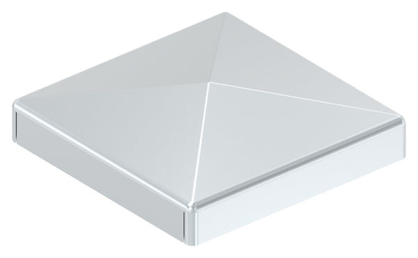 Pyramidenkappe für Quadratrohr 40 x 40mm, Stahl galvanisch verzinkt