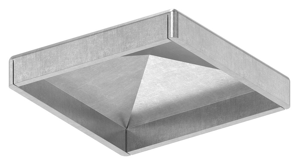 Pyramidenkappe für Quadratrohr 40 x 40mm, Stahl roh