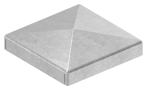 Pyramidenkappe für Quadratrohr 40 x 40mm, Stahl roh