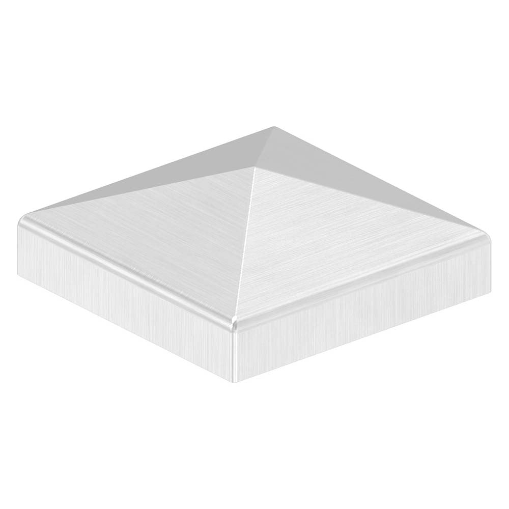 Pyramidenkappe 50x50mm, geschliffen, Ecken verschweißt und geschliffen