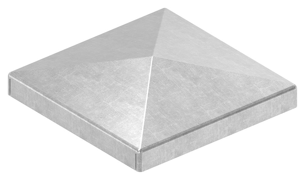 Pyramidenkappe für Quadratrohr 60 x 60mm, Stahl roh