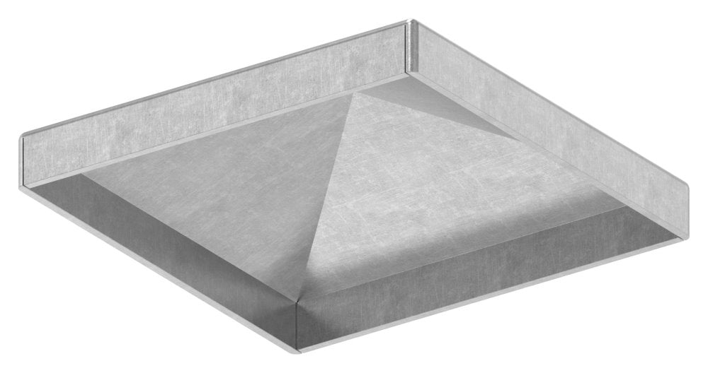 Pyramidenkappe für Quadratrohr 70 x 70mm, Stahl roh
