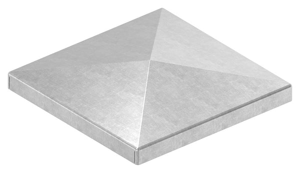 Pyramidenkappe für Quadratrohr 80 x 80mm, Stahl roh