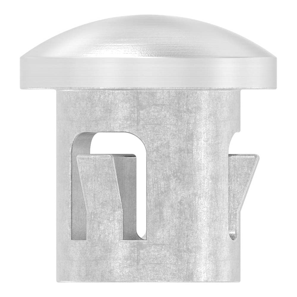 Einschlagstopfen leicht gewölbt, hohl mit Nasen, für Rohr ø 12 x 1,0mm