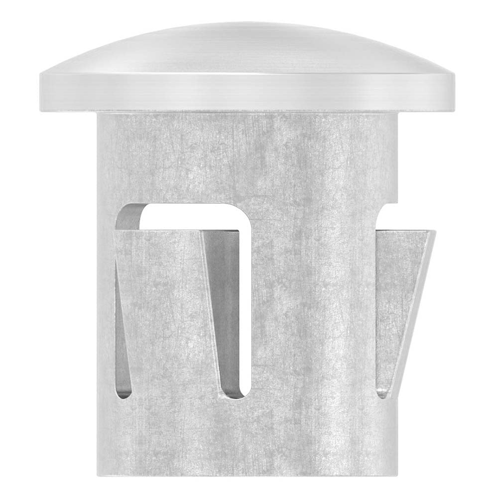 Einschlagstopfen leicht gewölbt, hohl mit Nasen, für Rohr ø 16 x 1,0 - 2,0mm