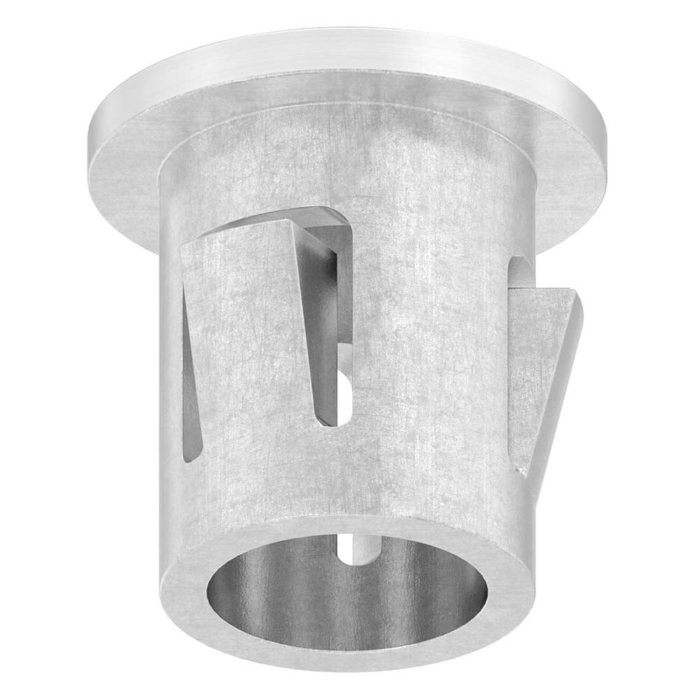 Einschlagstopfen leicht gewölbt, hohl mit Nasen, für Rohr ø 16 x 1,0 - 2,0mm