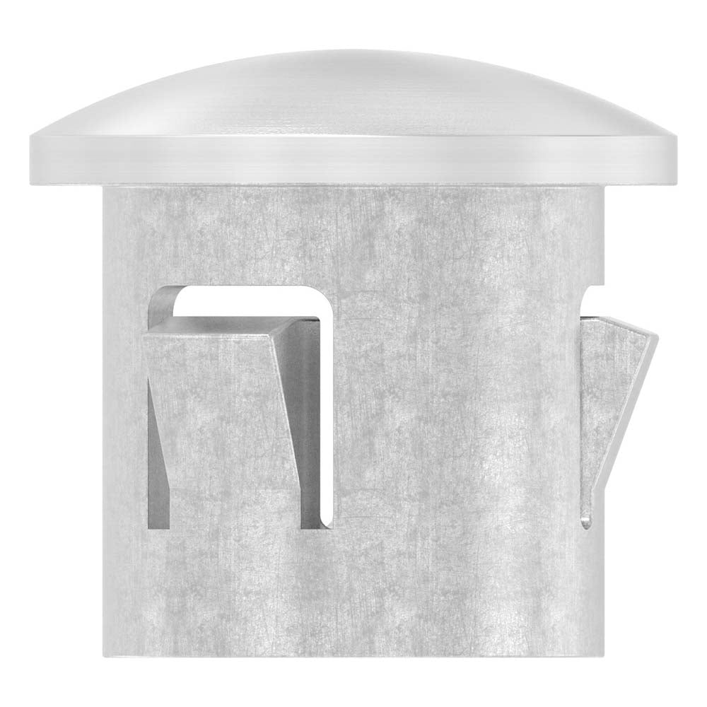 Einschlagstopfen leicht gewölbt, hohl mit Nasen, für Rohr ø 21.3 x 1,6 - 2,0mm