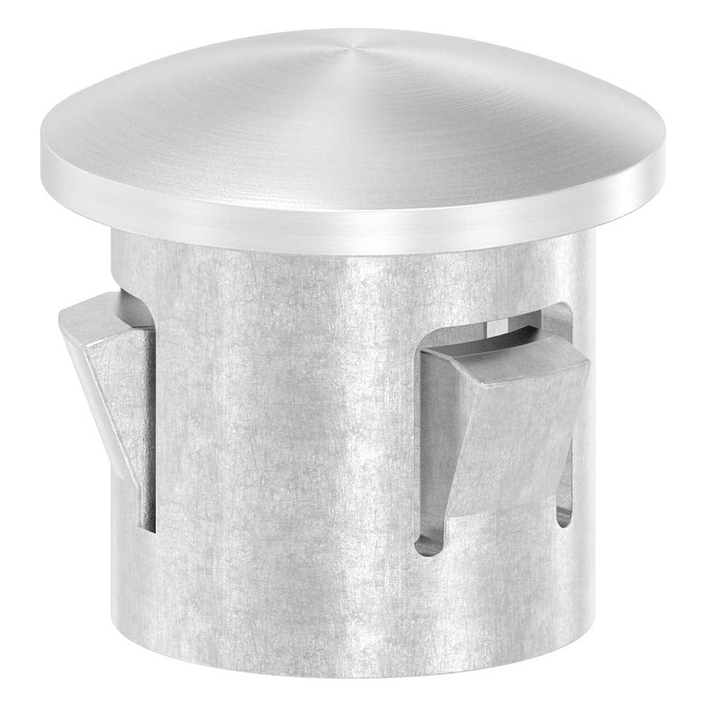 Einschlagstopfen leicht gewölbt, hohl mit Nasen, für Rohr ø 21.3 x 1,6 - 2,0mm
