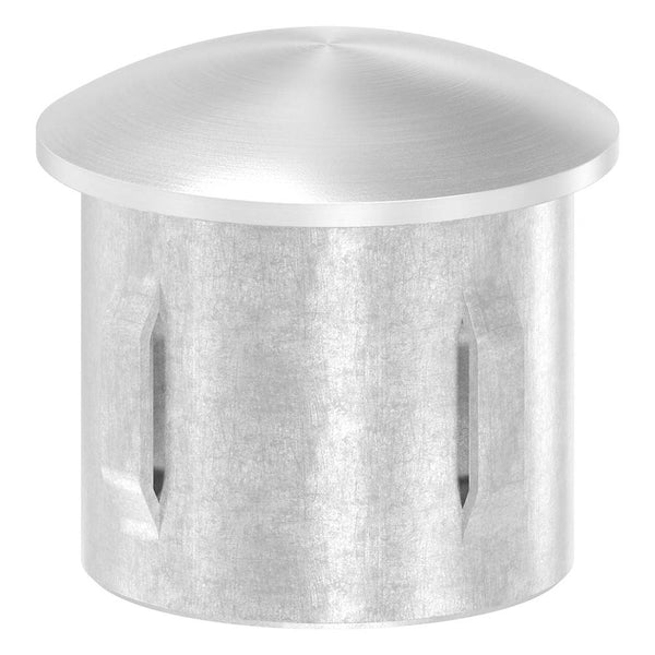 Einschlagstopfen leicht gewölbt, hohl mit Nasen, für Rohr ø 33,7 x 2,0 - 2,6mm