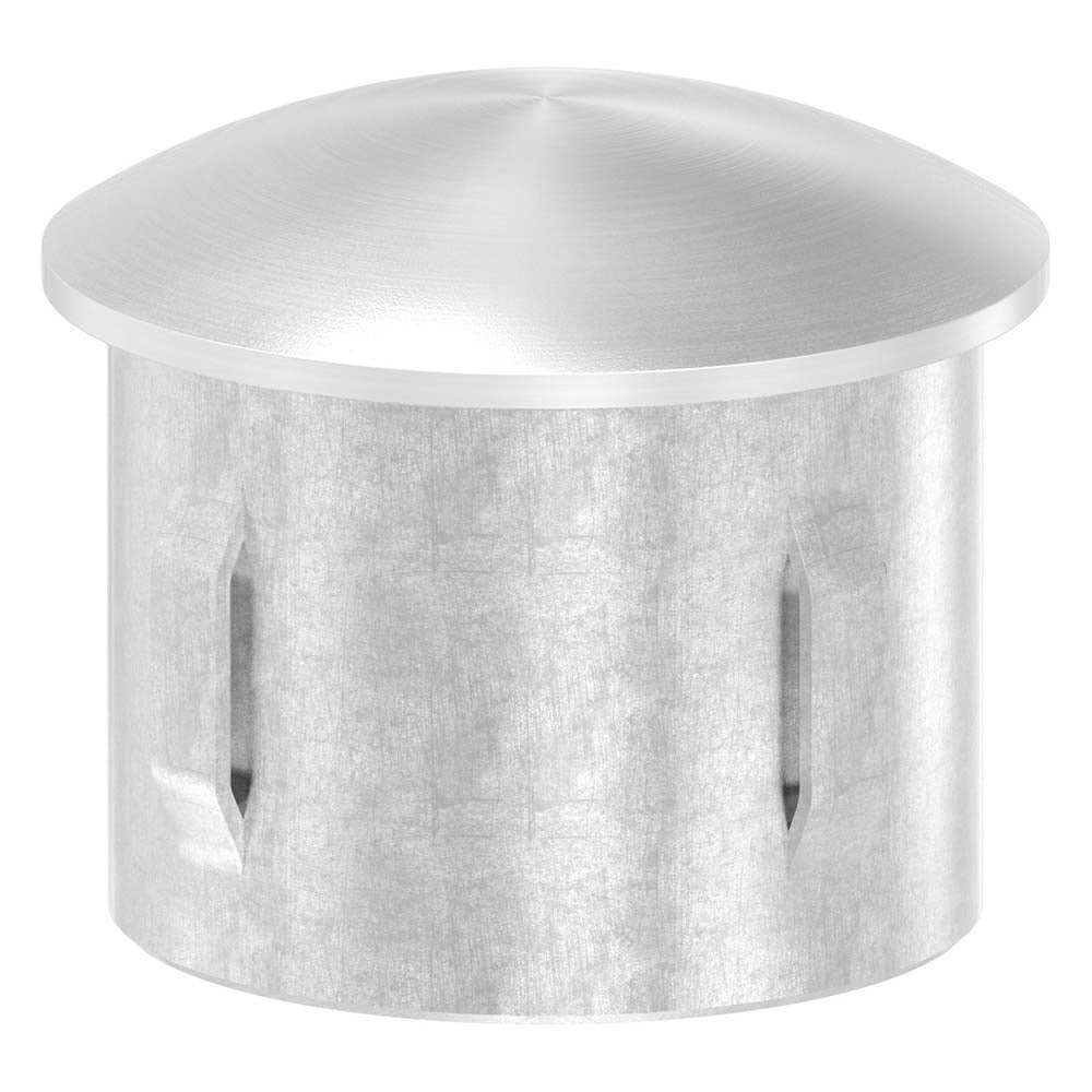 Einschlagstopfen leicht gewölbt, hohl mit Nasen, für Rohr ø 40,0 x 2,0 - 2,6mm