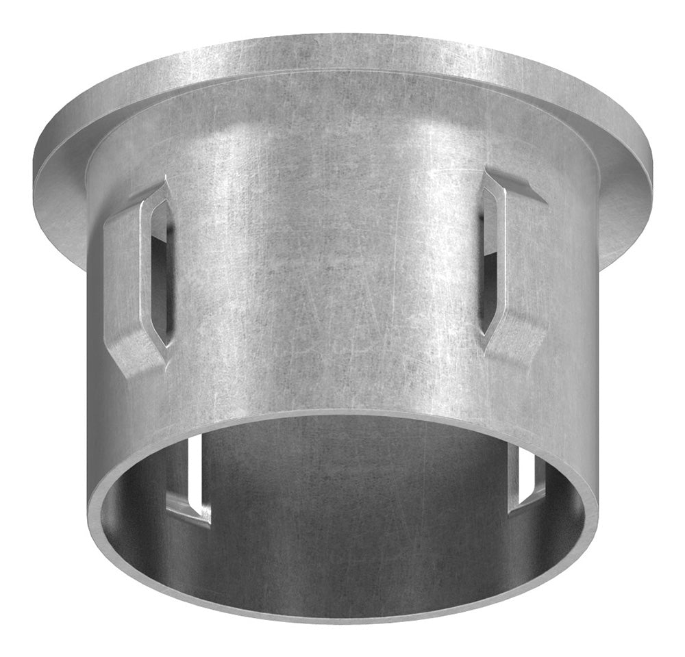 Stahleinschlagstopfen für Rohr ø 42,4mm, mit Wandstärke 1,8-2,2mm, leicht gewölbt