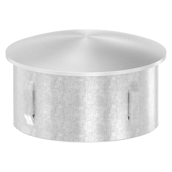 Einschlagstopfen leicht gewölbt, hohl mit Nasen, für Rohr ø 60,3 x 2,0 - 2,6mm