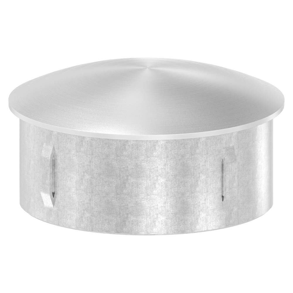 Einschlagstopfen leicht gewölbt, hohl mit Nasen, für Rohr ø 76,1 x 2,0 - 2,6mm