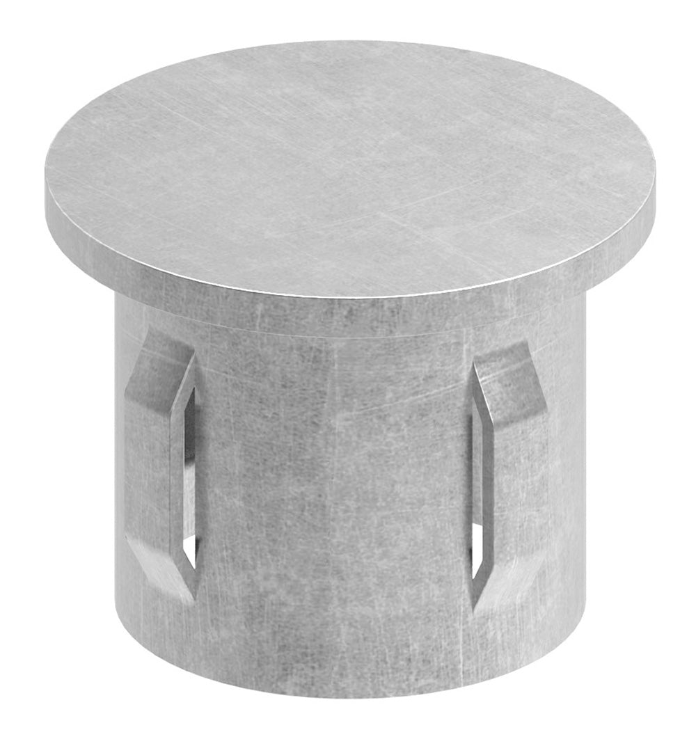 Stahleinschlagstopfen für Rohr ø 33,7mm, mit Wandstärke 2,5-2,9mm, flach