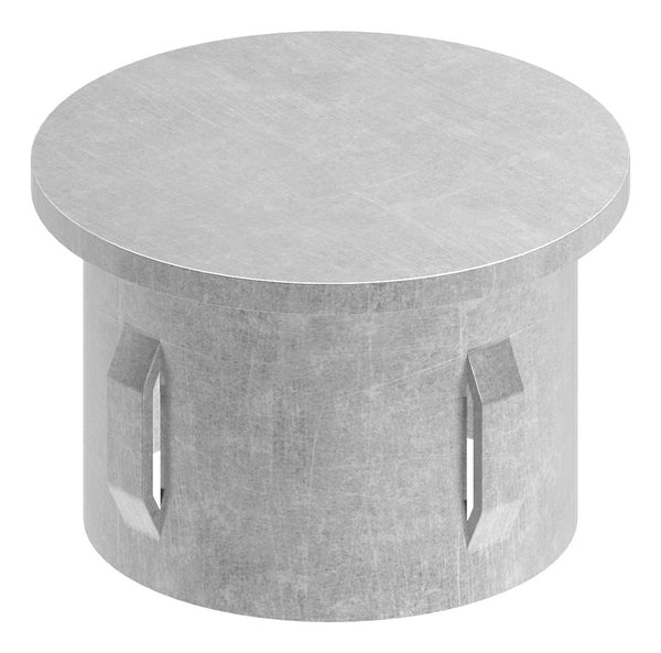 Stahleinschlagstopfen für Rohr ø 42,4mm, mit Wandstärke 2,5-2,9mm, flach