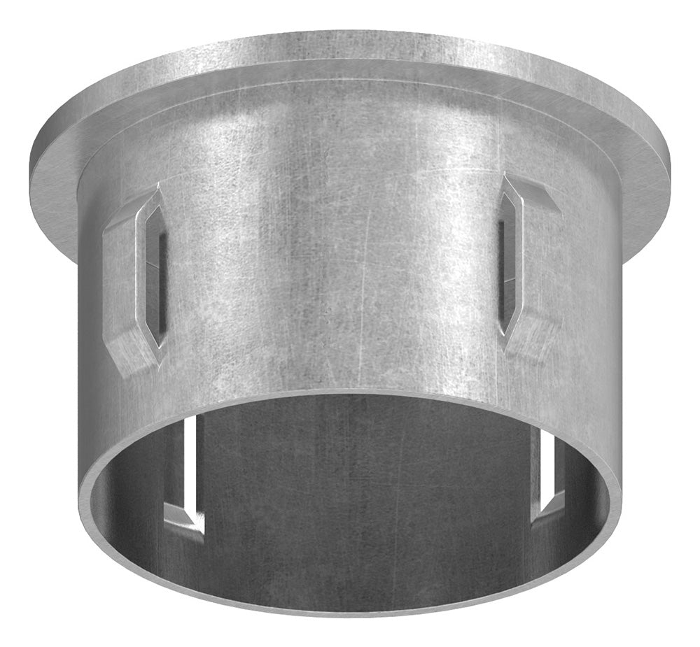 Stahleinschlagstopfen für Rohr ø 48,3mm, mit Wandstärke 1,8-2,2mm, flach, mit Gewinde M8