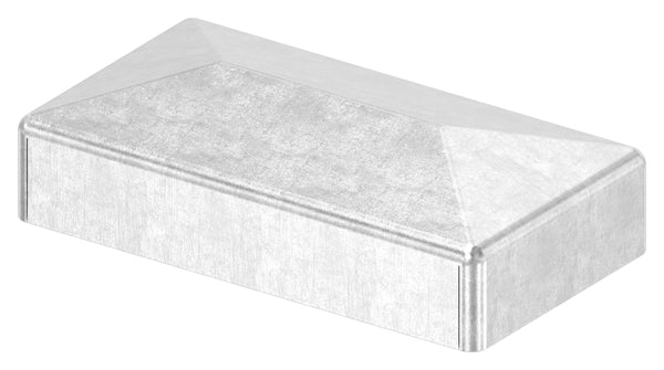 Pyramidenkappe für Rechteckrohr 40 x 20mm, Stahl roh