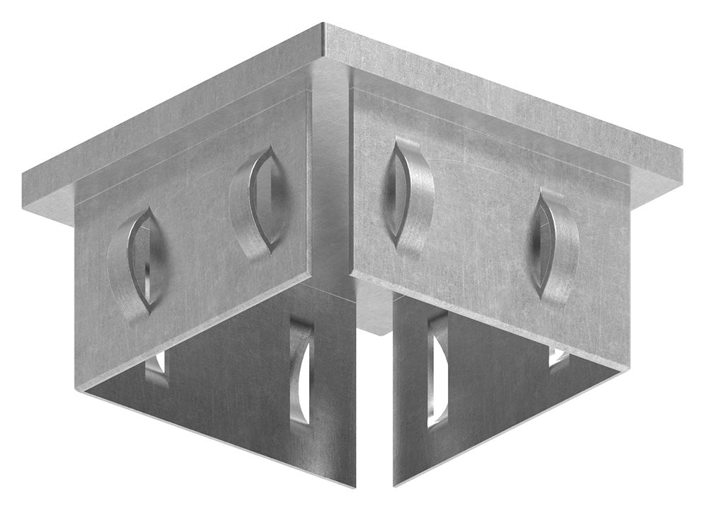 Stahleinschlagstopfen für Quadrat- oder Rechteckrohr  60 x 40mm, mit Wandstärke 2,0-3,0mm, flach