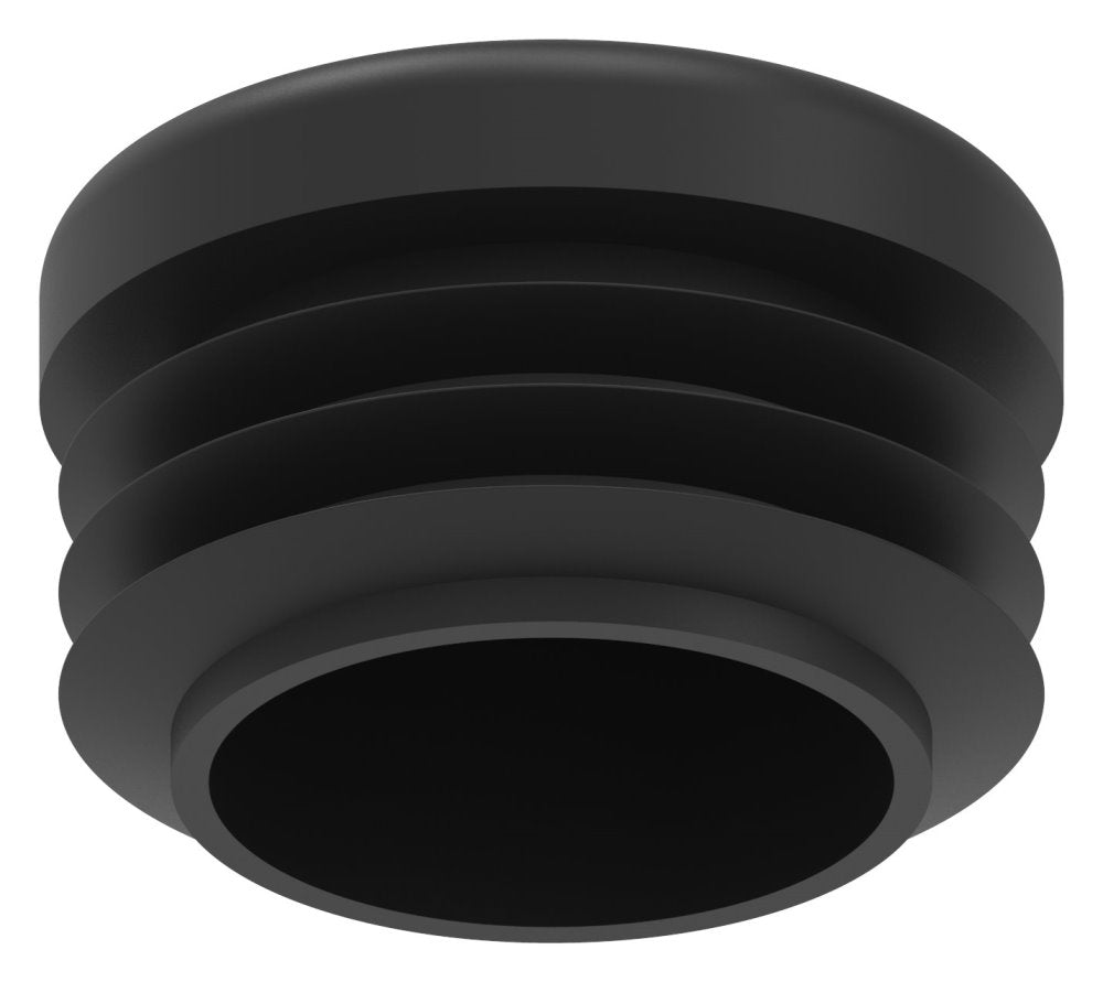 Kunststoff Einsteckkappe für Rundrohr ø 26,9mm mit Wandstärke 1,0-2,0mm, in Schwarz