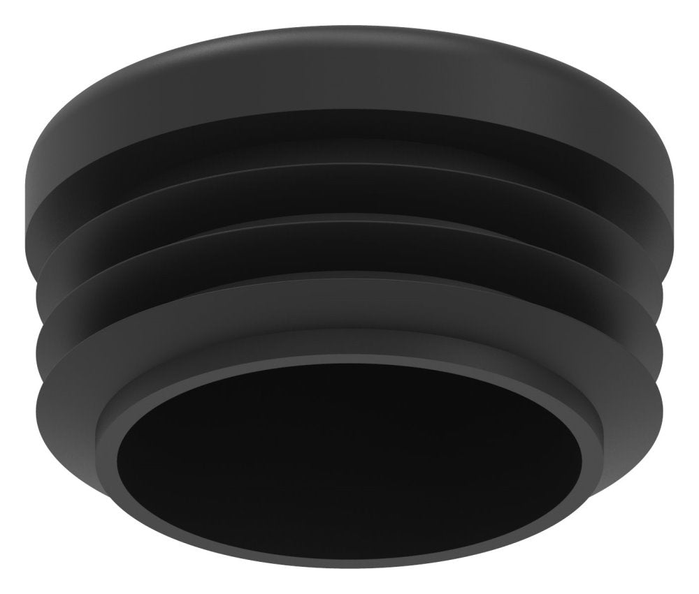Kunststoff Einsteckkappe für Rundrohr ø 30mm mit Wandstärke 1,0-2,0mm, in Schwarz