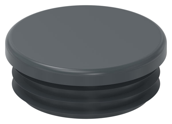 Kunststoff Einsteckkappe für Rundrohr ø 48,3mm mit Wandstärke 3,0mm, in Anthrazitgrau