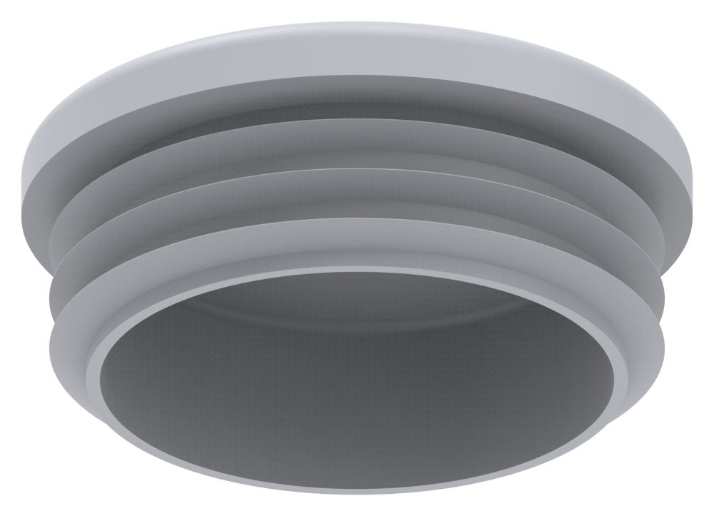 Kunststoff Einsteckkappe für Rundrohr ø 48,3mm mit Wandstärke 1,0-2,0mm, in Grau
