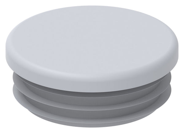 Kunststoff Einsteckkappe für Rundrohr ø 48,3mm mit Wandstärke 1,0-2,0mm, in Grau